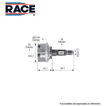 Cargar imagen en el visor de la galería, Junta Homocinética Race Rr-9273 - Mi Refacción
