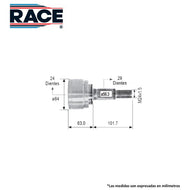 Junta Homocinética Race Rr-9279 - Mi Refacción