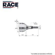 Cargar imagen en el visor de la galería, Junta Homocinética Race Rr-9284 - Mi Refacción