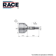 Junta Homocinética Race Rr-9286 - Mi Refacción