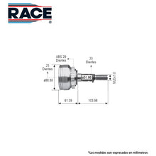 Cargar imagen en el visor de la galería, Junta Homocinética Race Rr-9289 - Mi Refacción