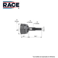 Junta Homocinética Race Rr-9308 - Mi Refacción