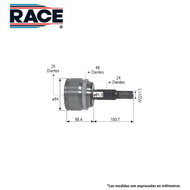 Junta Homocinética Race Rr-9309 - Mi Refacción