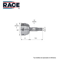 Junta Homocinética Race Rr-9405 - Mi Refacción