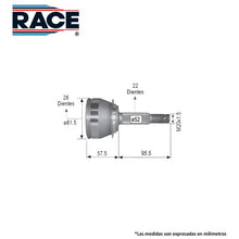 Cargar imagen en el visor de la galería, Junta Homocinética Race Rr-9413 - Mi Refacción