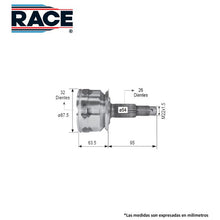 Cargar imagen en el visor de la galería, Junta Homocinética Race Rr-9419 - Mi Refacción