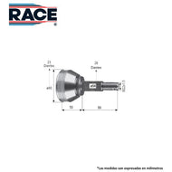 Junta Homocinética Race Rr-9423 - Mi Refacción
