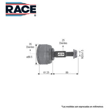 Cargar imagen en el visor de la galería, Junta Homocinética Race Rr-9440 - Mi Refacción