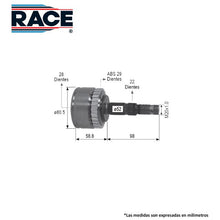 Cargar imagen en el visor de la galería, Junta Homocinética Race Rr-9443 - Mi Refacción