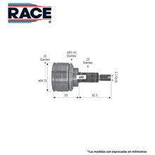 Cargar imagen en el visor de la galería, Junta Homocinética Race Rr-9449 - Mi Refacción