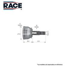 Cargar imagen en el visor de la galería, Junta Homocinética Race Rr-9456 - Mi Refacción