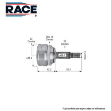 Cargar imagen en el visor de la galería, Junta Homocinética Race Rr-9458 - Mi Refacción