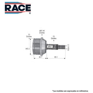 Junta Homocinética Race Rr-9459 - Mi Refacción