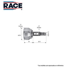 Cargar imagen en el visor de la galería, Junta Homocinética Race Rr-9463 - Mi Refacción
