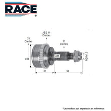Cargar imagen en el visor de la galería, Junta Homocinética Race Rr-9474 - Mi Refacción