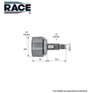 Junta Homocinética Race Rr-9485 - Mi Refacción