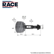 Cargar imagen en el visor de la galería, Junta Homocinética Race Rr-9486 - Mi Refacción