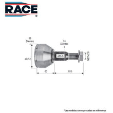 Cargar imagen en el visor de la galería, Junta Homocinética Race Rr-9502 - Mi Refacción
