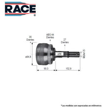 Cargar imagen en el visor de la galería, Junta Homocinética Race Rr-9511