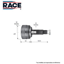 Cargar imagen en el visor de la galería, Junta Homocinética Race Rr-9515 - Mi Refacción