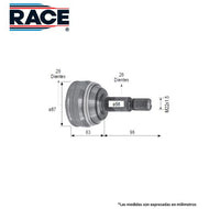 Junta Homocinética Race Rr-9526 - Mi Refacción
