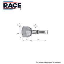 Cargar imagen en el visor de la galería, Junta Homocinética Race Rr-9561 - Mi Refacción