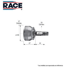 Cargar imagen en el visor de la galería, Junta Homocinética Race Rr-9562 - Mi Refacción