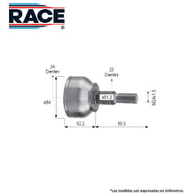 Cargar imagen en el visor de la galería, Junta Homocinética Race Rr-9574 - Mi Refacción