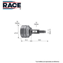 Cargar imagen en el visor de la galería, Junta Homocinética Race Rr-9577 - Mi Refacción