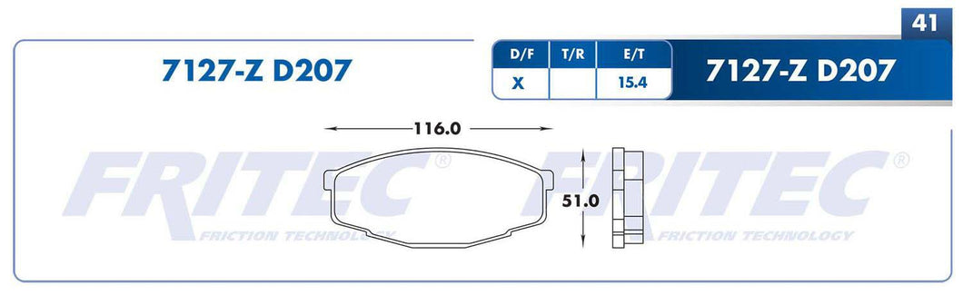 Balata Fritec Shd7127-Z