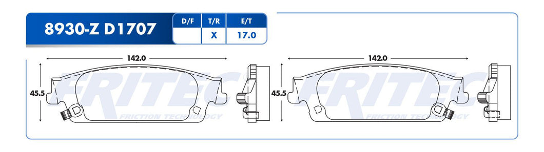 Balata Fritec Shd8930-Z