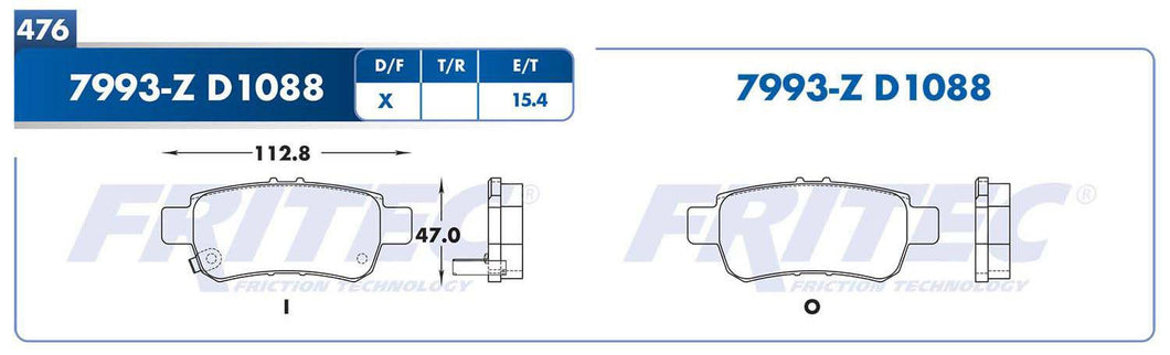 Balata Fritec Spc-7993-Z - Mi Refacción