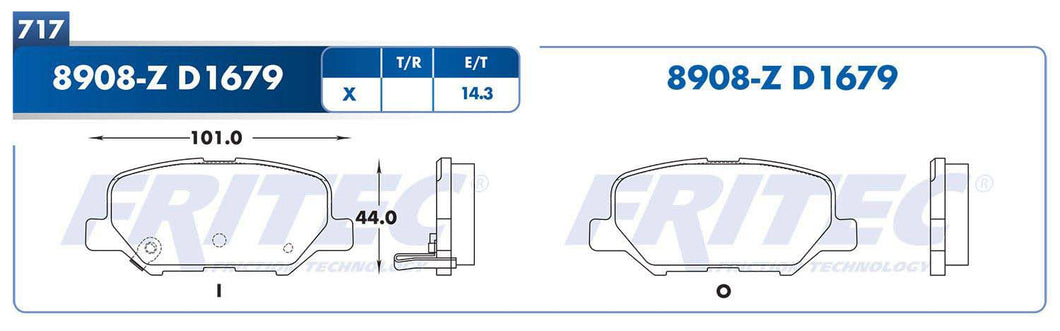 Balata Fritec Spc-8908-Z - Mi Refacción
