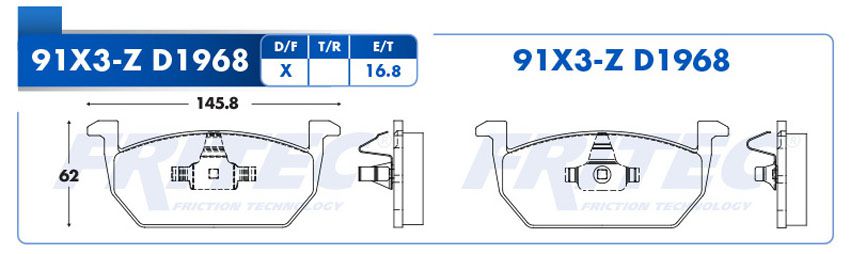Balata Fritec Spc-91X3-Z - Mi Refacción