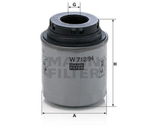 Cargar imagen en el visor de la galería, Filtro Aceite Mann-Filter W 712/94 - Mi Refacción