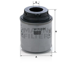 Filtro Aceite Mann-Filter W 712/94